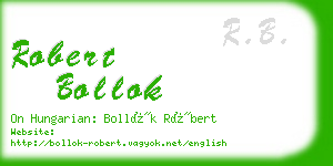 robert bollok business card